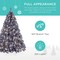 Artificial Christmas Tree Hinged Pine with 250 Lights, 1,000 Tips & Foldable Base Pre-Lit Outdoor Holiday Decor